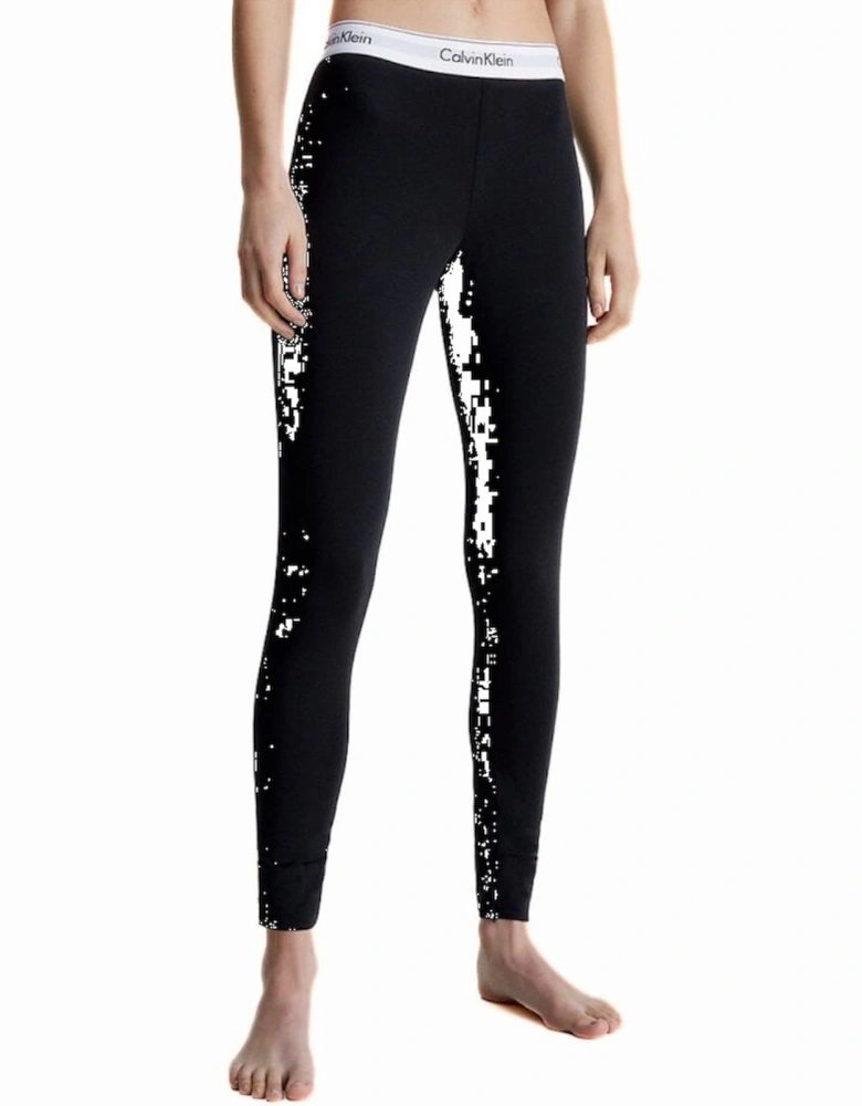 Modern Logo Leggings, Black