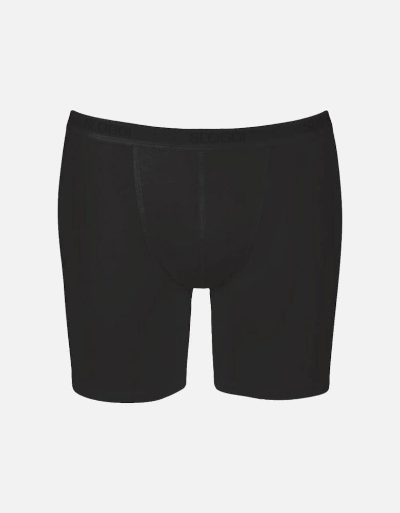 Basic Long Boxer Brief, Black