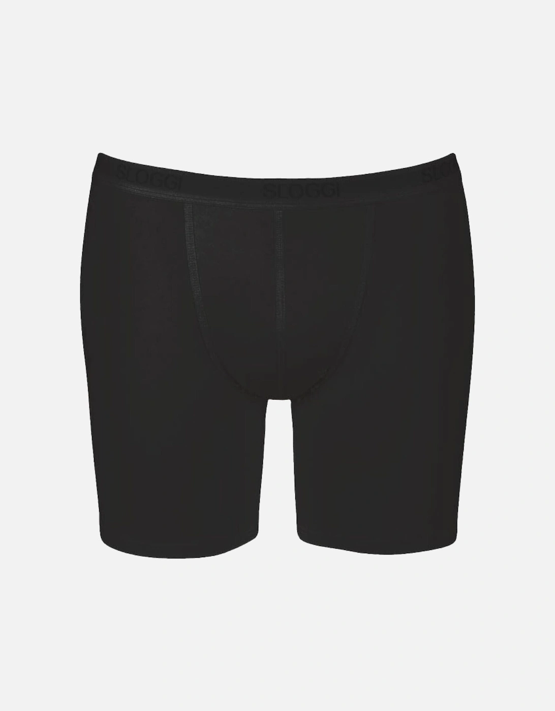 Basic Long Boxer Brief, Black, 3 of 2