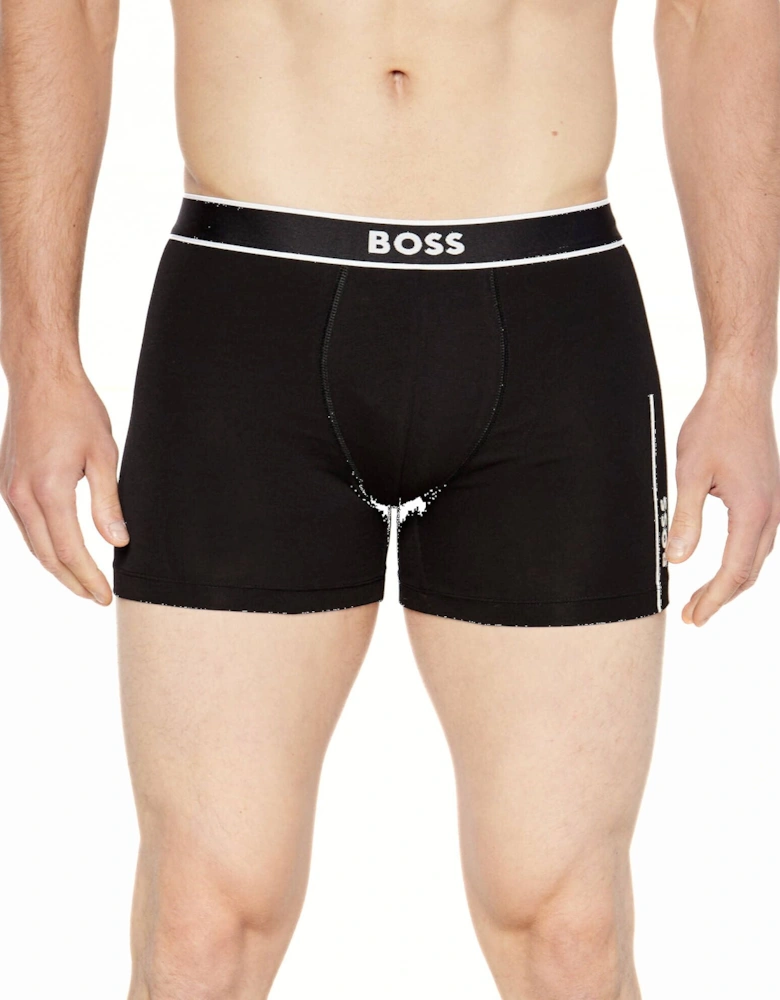 24 Side Logo Boxer Brief, Black