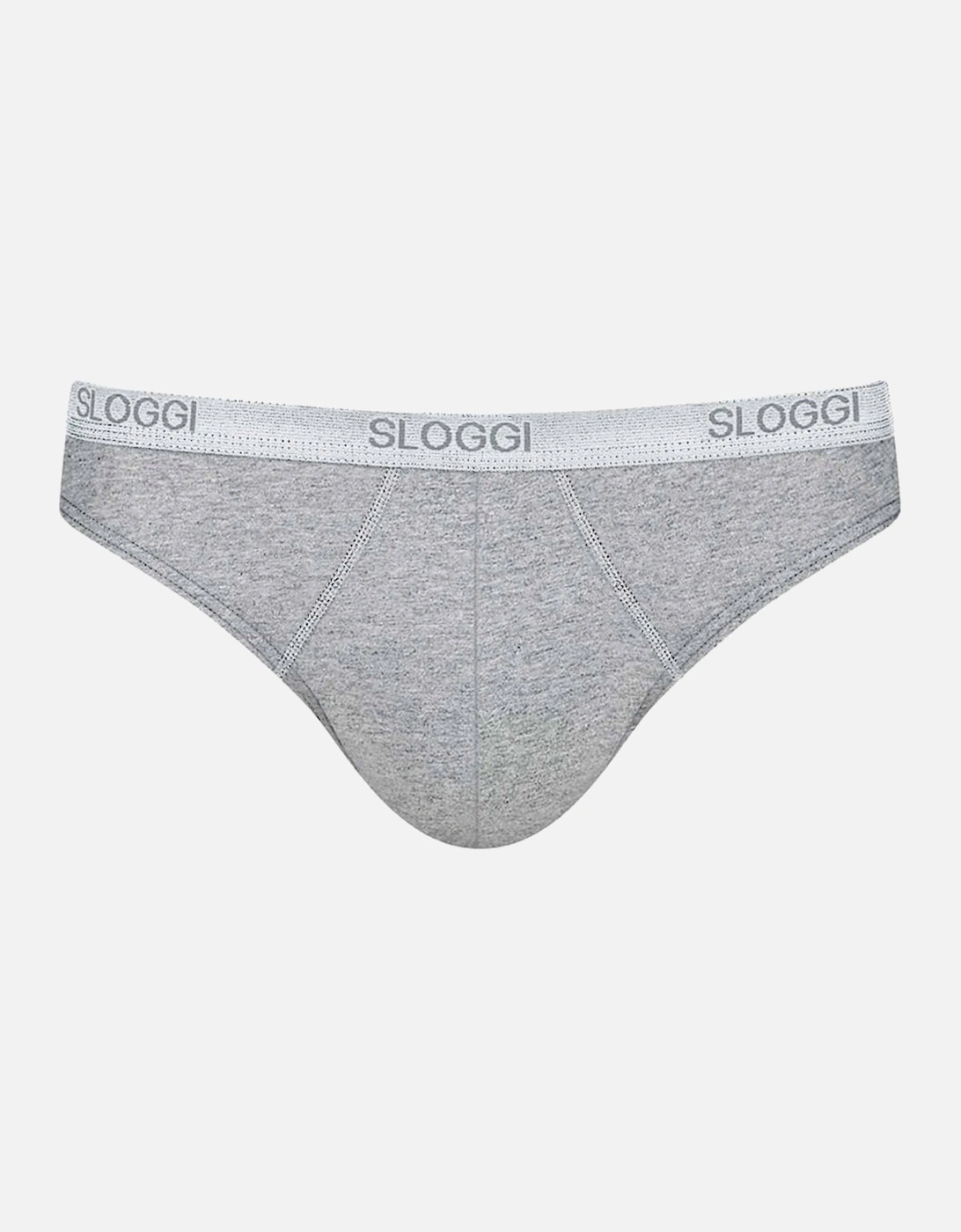 Basic Men's Mini Brief, Grey Melange, 4 of 3