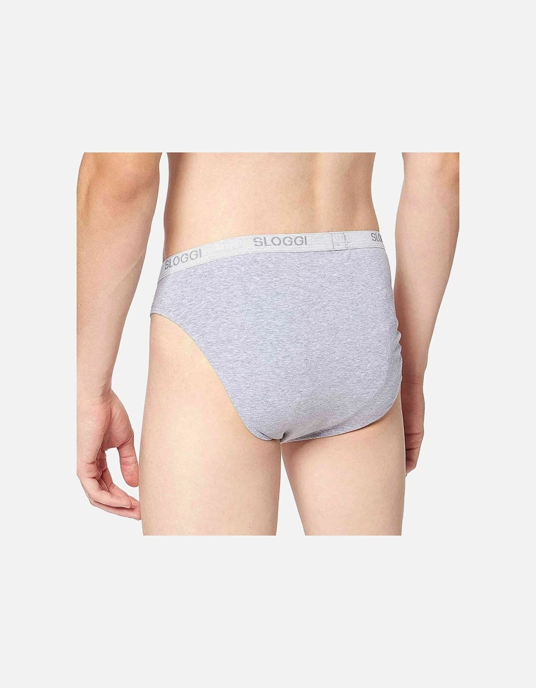 Basic Men's Mini Brief, Grey Melange