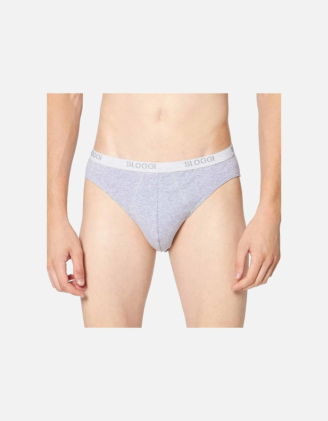 Basic Men's Mini Brief, Grey Melange