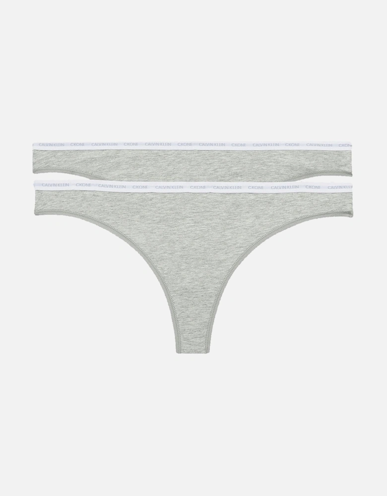 CK One 2-Pack Thong, Grey