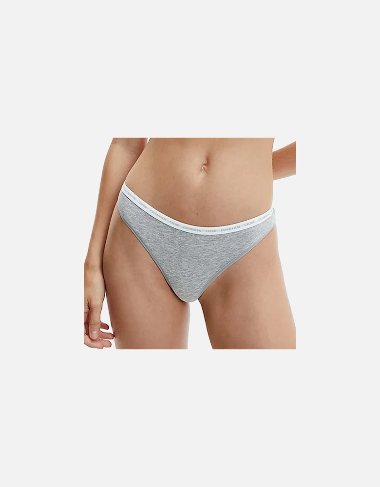 CK One 2-Pack Thong, Grey Heather/Rozez Print