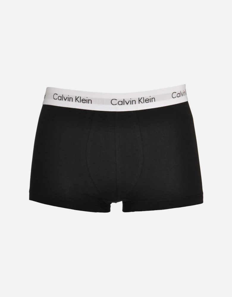 3-Pack Low-Rise Boxer Trunks, Black/Grey/White