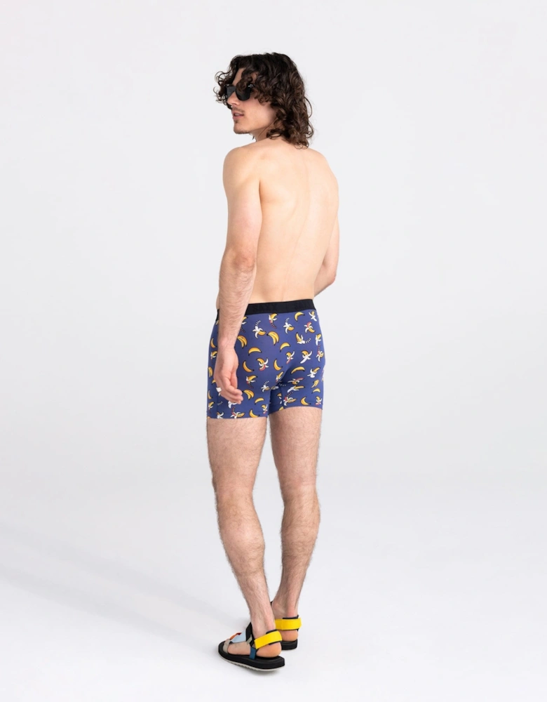 Vibe Super Soft Boxer Brief, Rainbow Bananas Navy