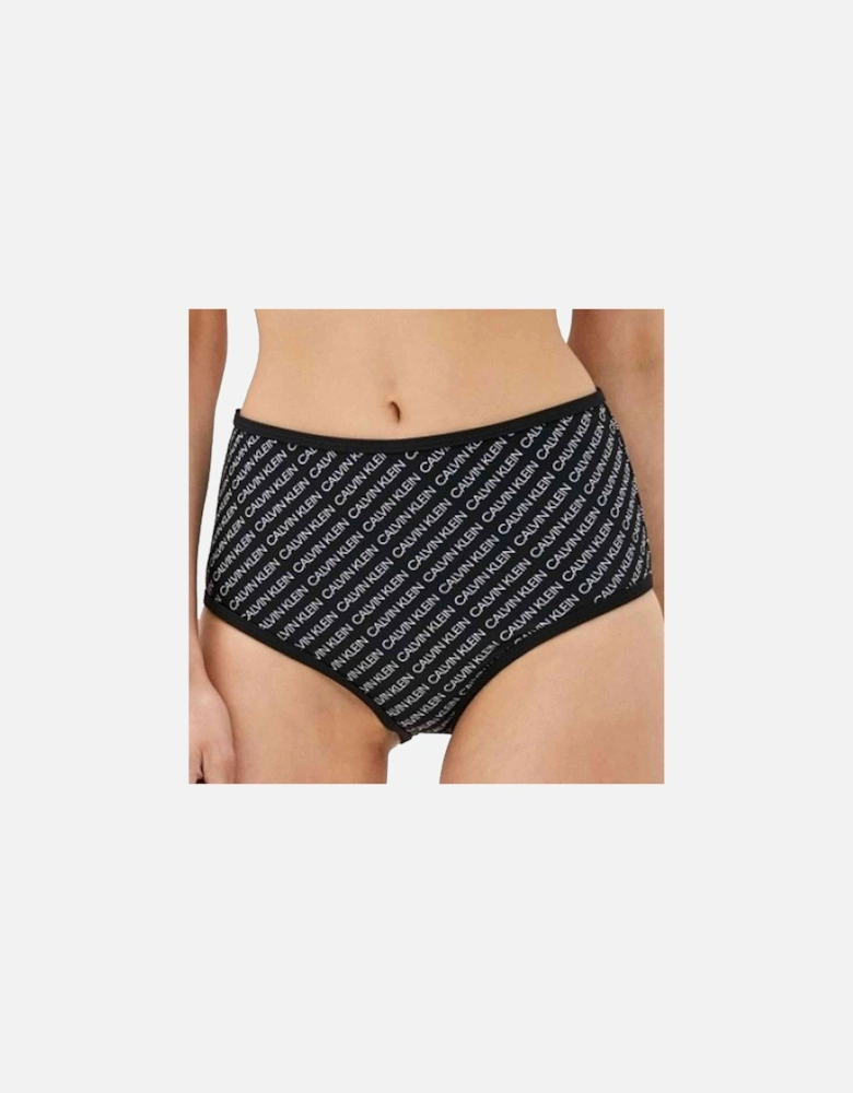 High Waist Swim Bikini, Core Diagonal Logo