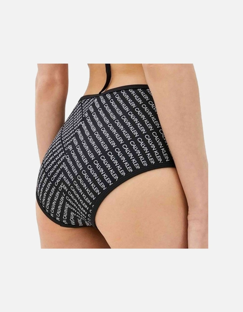 High Waist Swim Bikini, Core Diagonal Logo