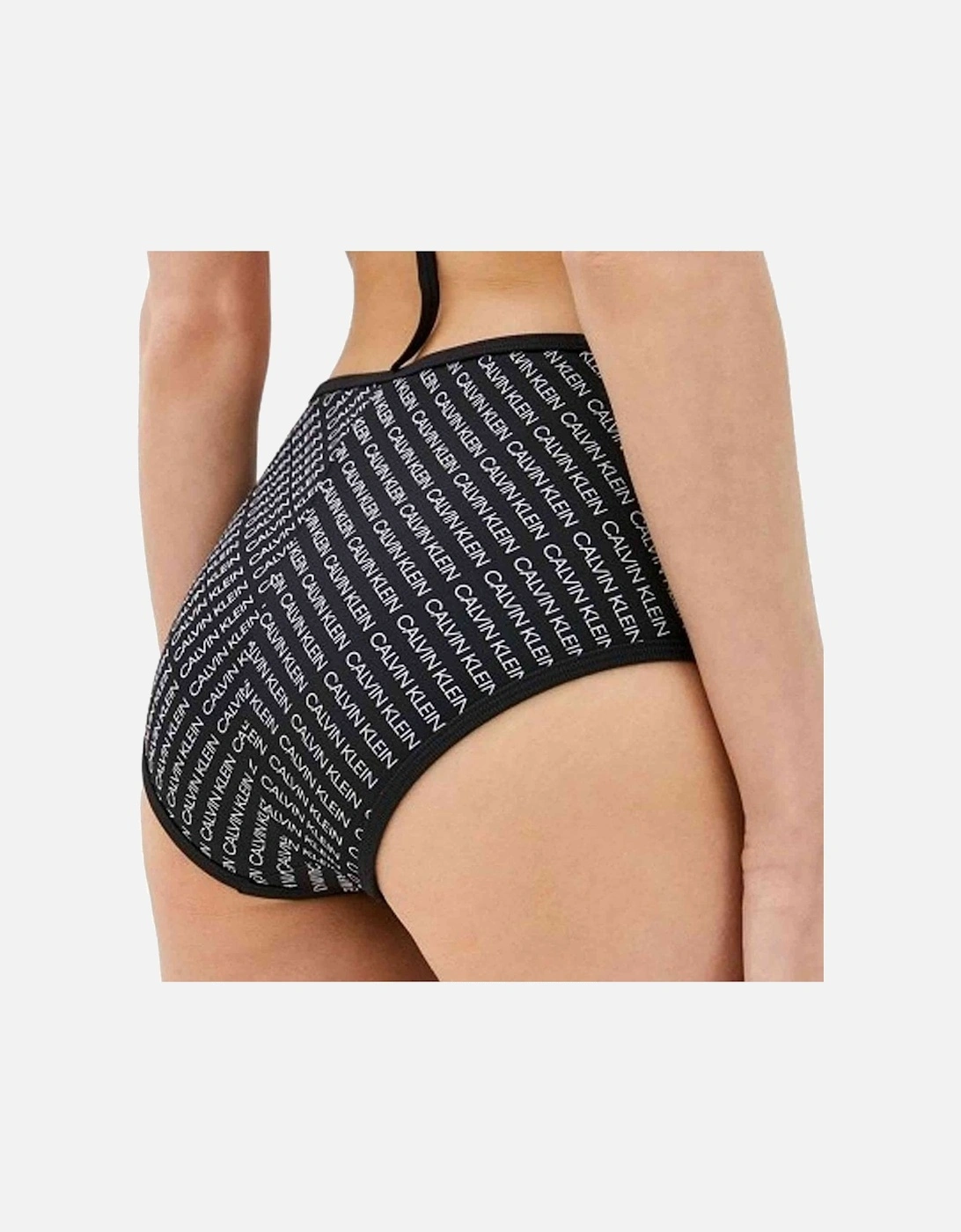 High Waist Swim Bikini, Core Diagonal Logo