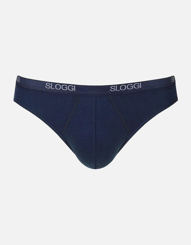 Basic Men's Mini Brief, Night Blue