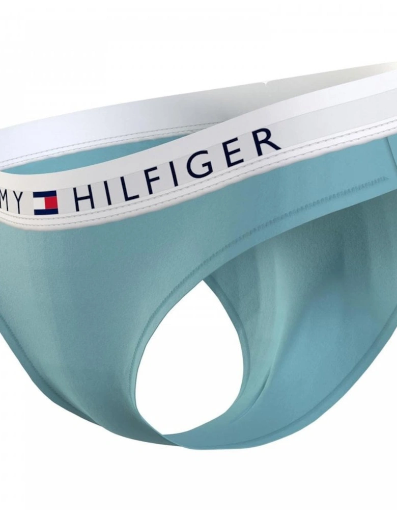 Logo Waistband Stretch Cotton Briefs, Tidal Teal