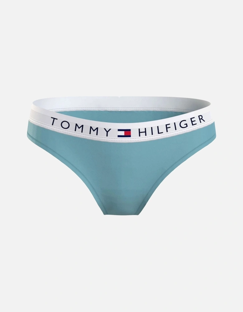 Logo Waistband Stretch Cotton Briefs, Tidal Teal