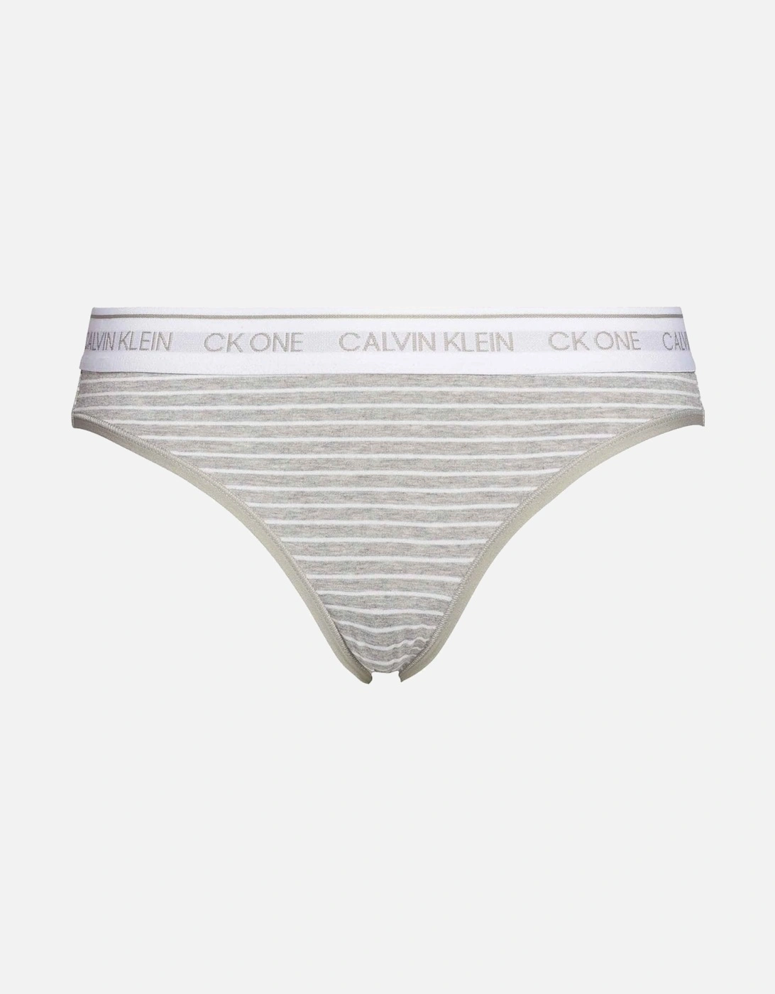 CK One Cotton Modal Blend Bikini Brief, Cozy Stripe/Medium Grey Heather, 2 of 1