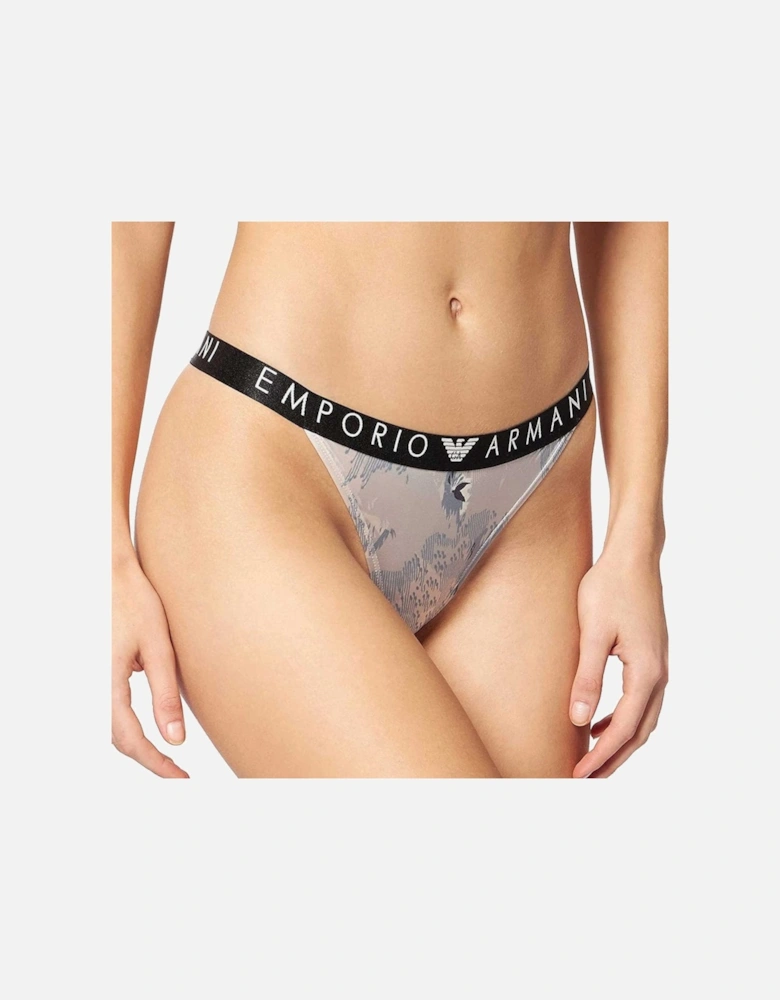 Visibility Brazilian Brief, Birds / Powder Pink Print