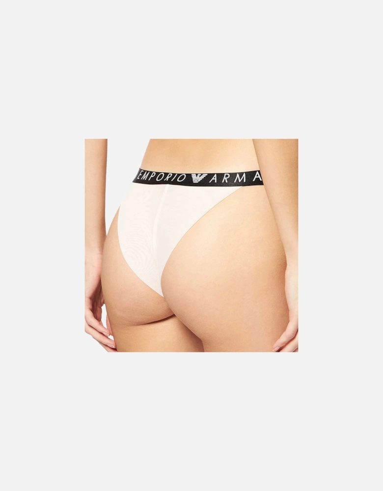 Visibility Brazilian Brief, Birds / Powder Pink Print