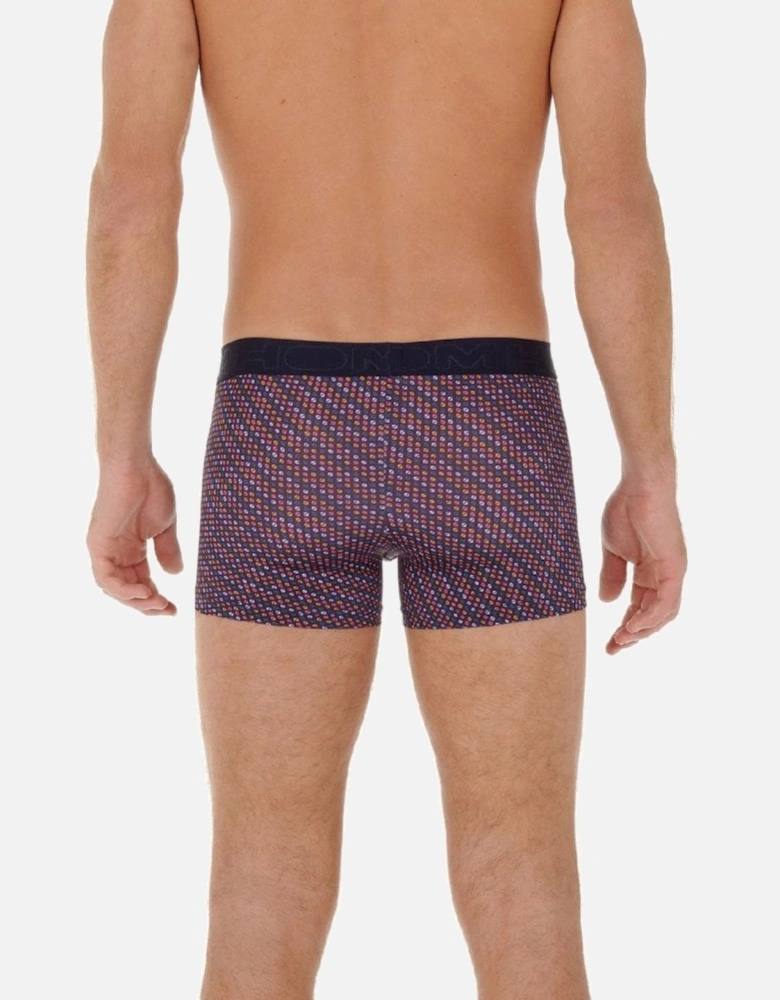 Muticolour Dots Hal Print Boxer Trunk, Navy/multi