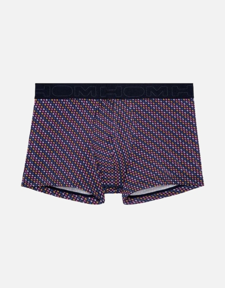 Muticolour Dots Hal Print Boxer Trunk, Navy/multi