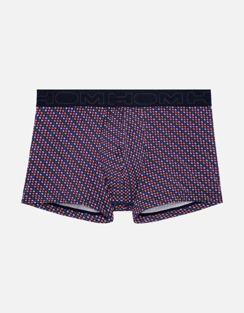 Muticolour Dots Hal Print Boxer Trunk, Navy/multi