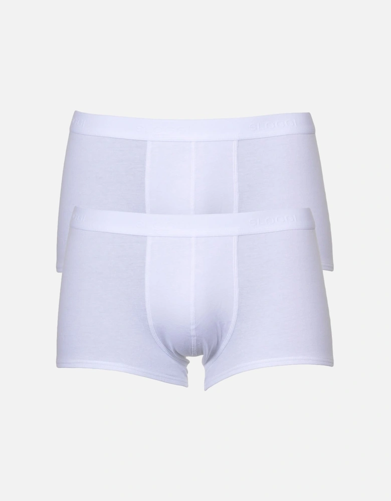 24/7 2-Pack Hipster Boxer Trunks, White