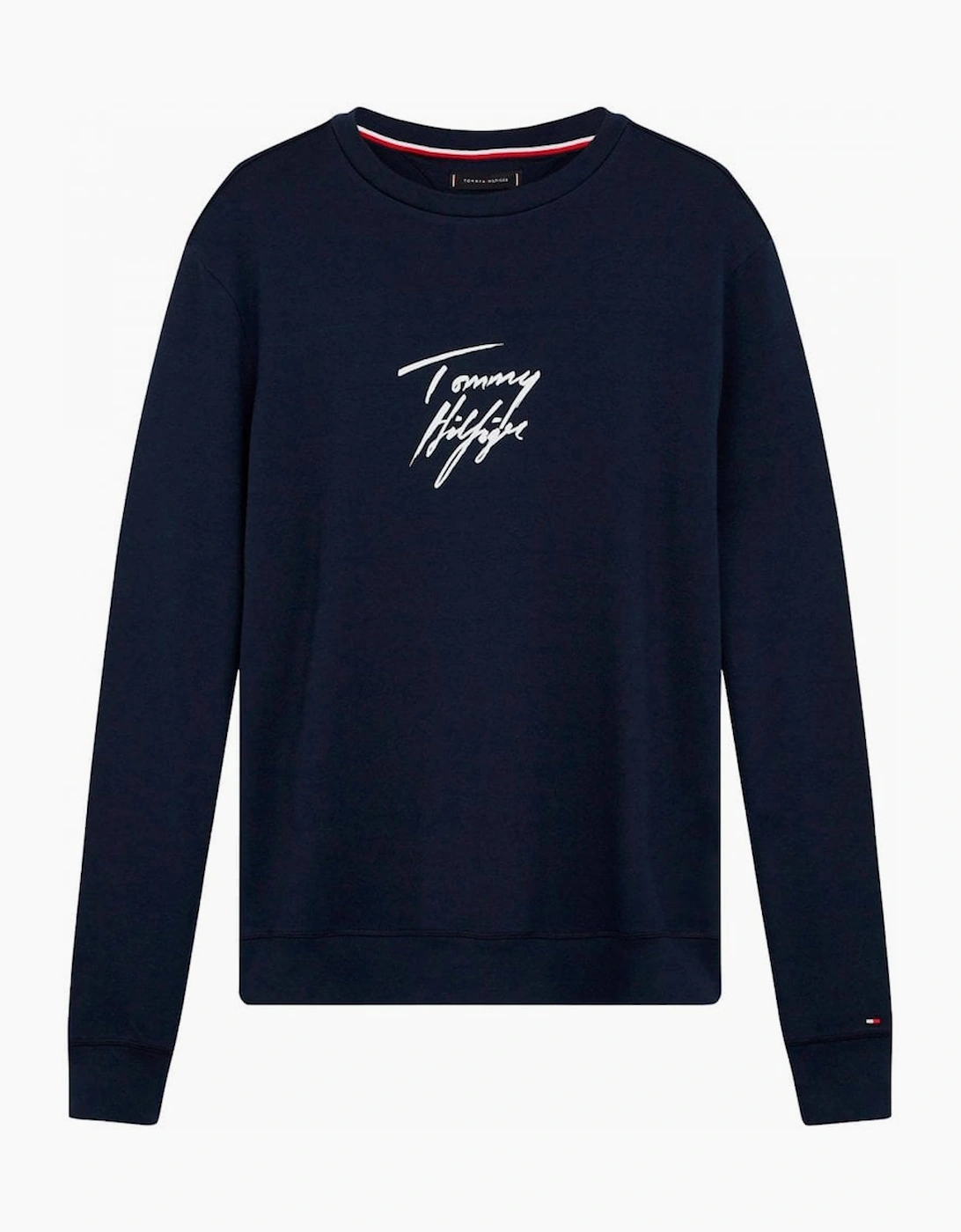 Tommy Hilfiger Men's Long Sleeve LWK Track Top, Navy Blazer - Black - Size: M