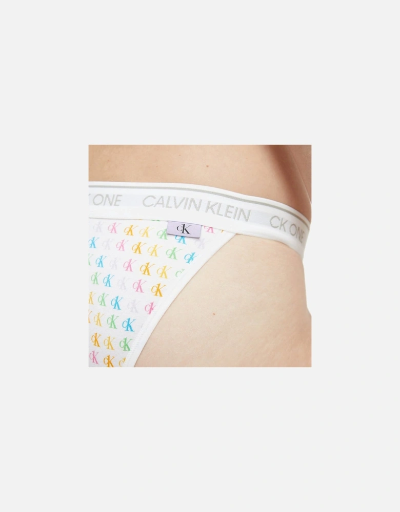 CK One Cotton Modal Blend Brazilian Brief, Pride Colours Mini CK1 Logo Print