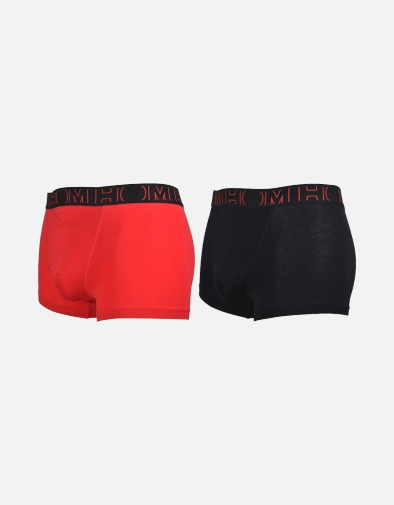 HO1 Boxerlines 2-Pack Boxer Brief, Red/Black