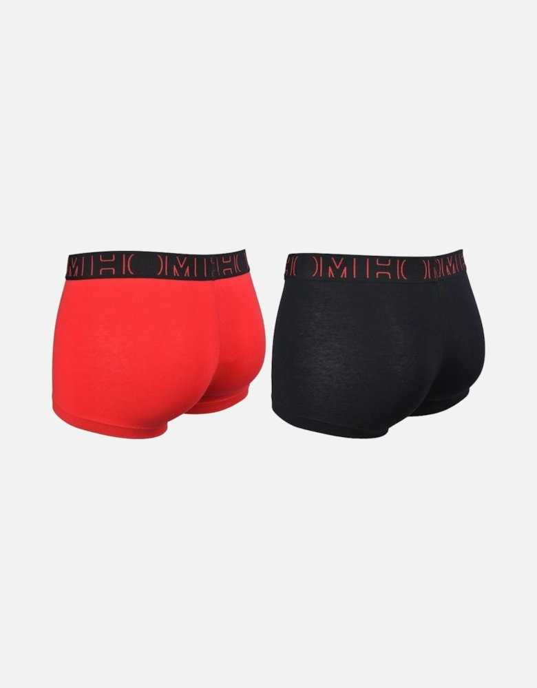 HO1 Boxerlines 2-Pack Boxer Brief, Red/Black