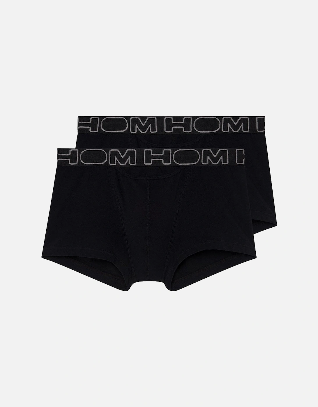 Hom Men's HO1 Boxerlines 2-Pack Boxer Brief, Black - Size: 35/34/32