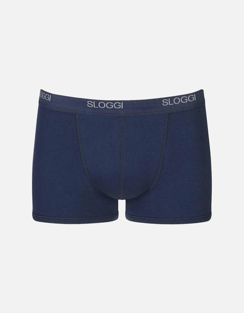 Basic Short Boxer Trunk, Night Blue