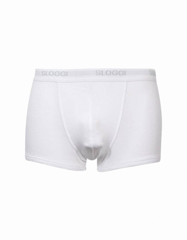 Basic Short Boxer Trunk, White