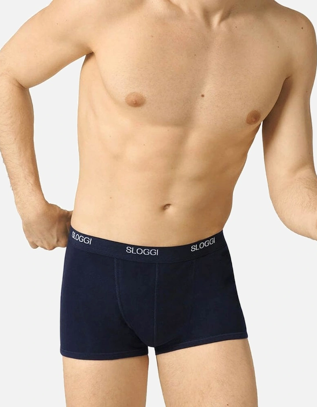 Basic Short Boxer Trunk, Night Blue