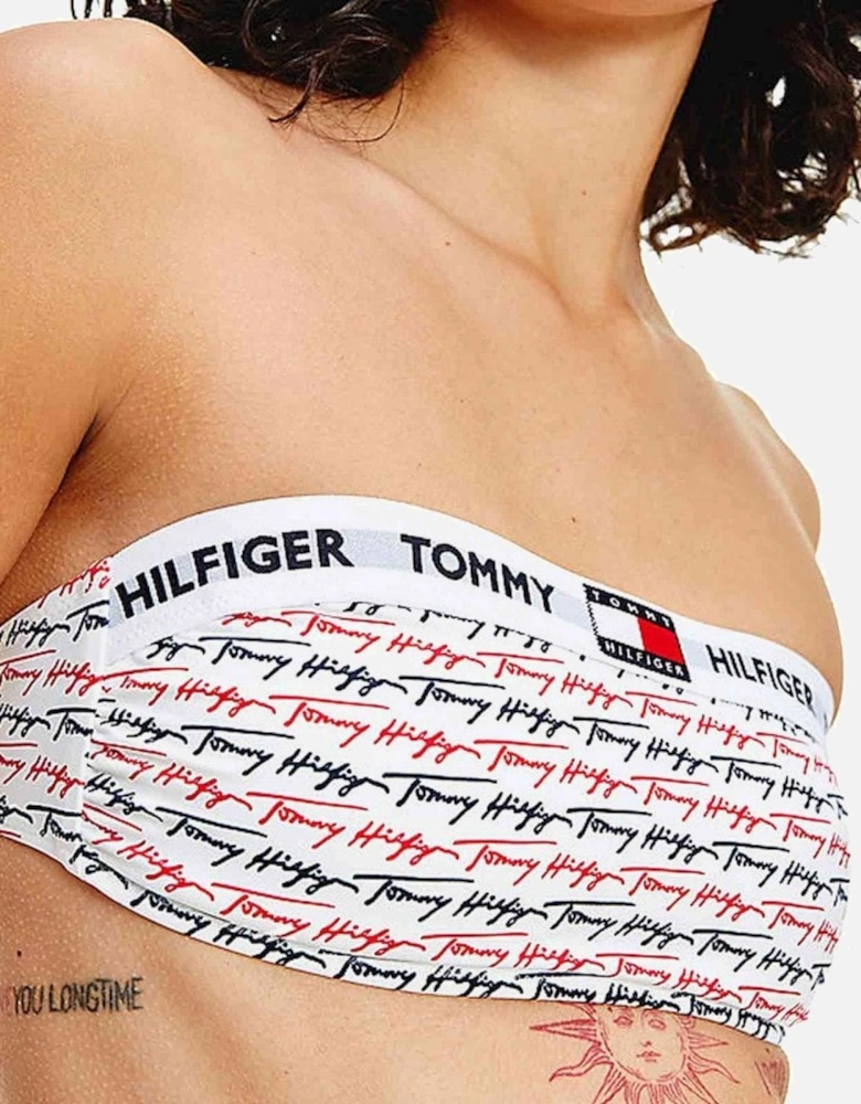 Signature Bandeau Swim Bikini Top, Tommy Dna