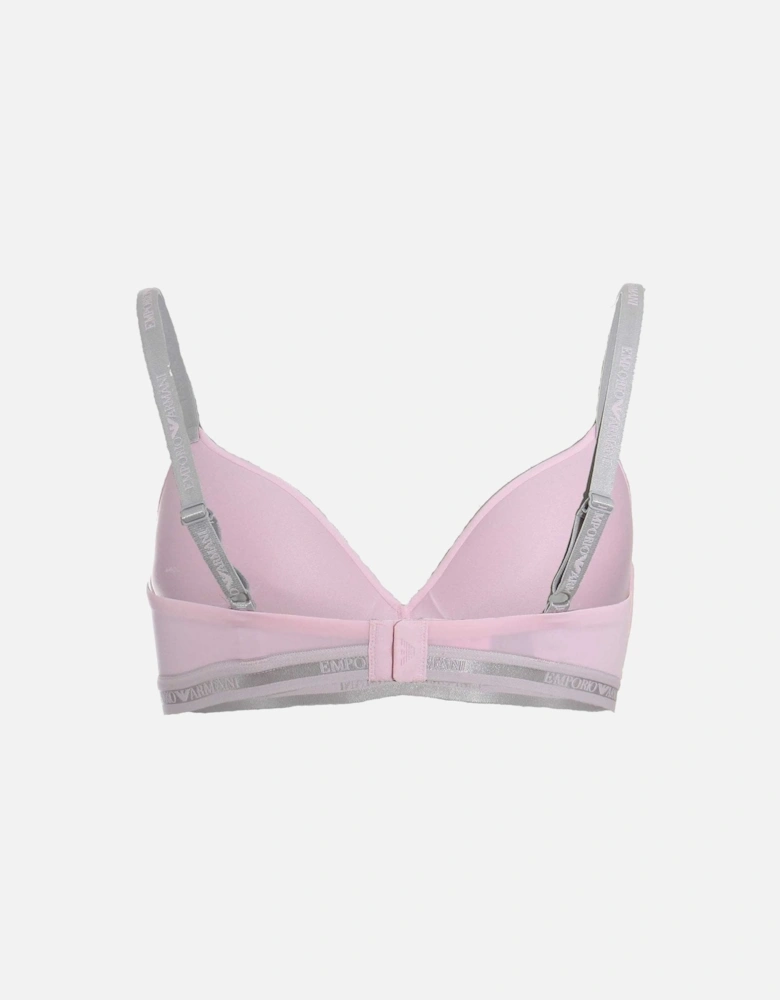 Visibility Padded Microfiber Triangle Bralette, Candy Pink