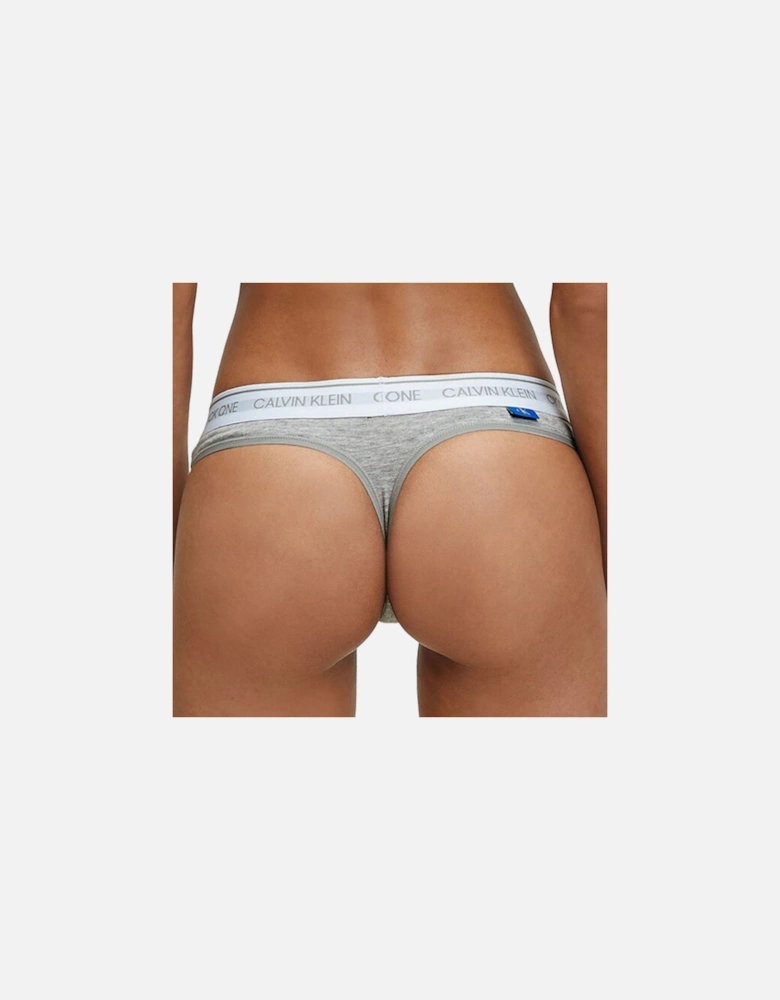 CK One Cotton Modal Blend Thong, Grey