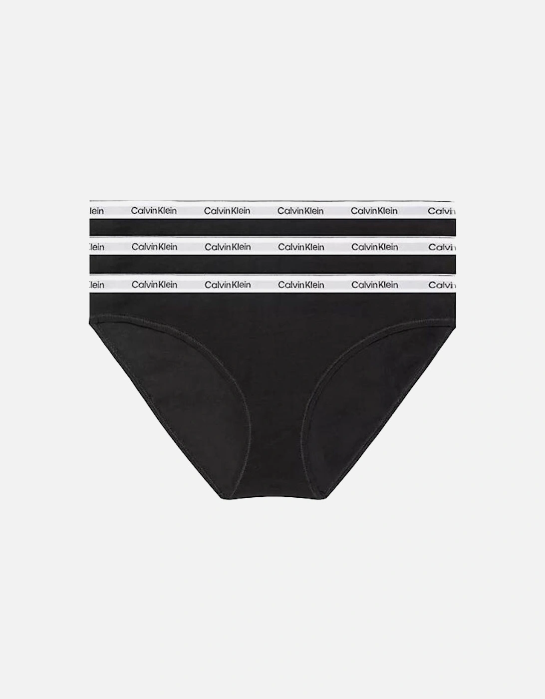 3-Pack Modern Logo Bikini Briefs, Black, 6 of 5