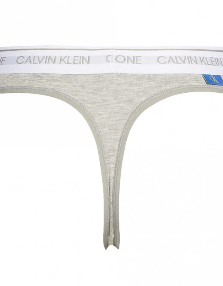 CK One Cotton Modal Blend Thong, Grey