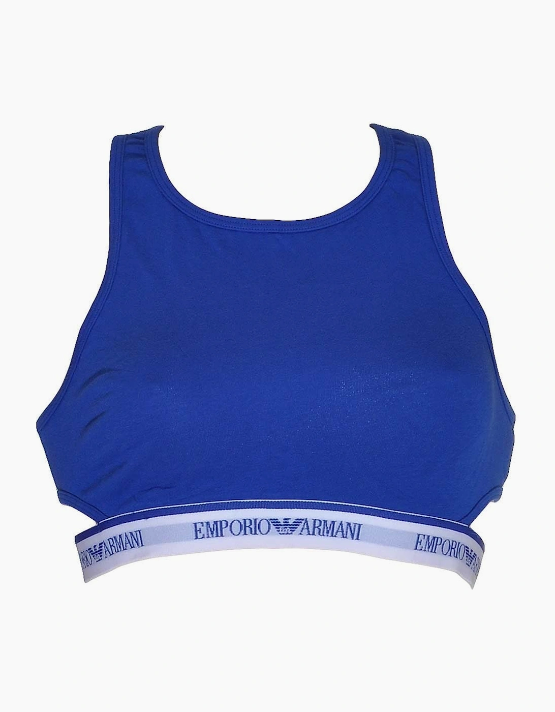 Emporio Armani Emporio Armani Women's Visibility Stretch Cotton Bralette, Electric Blue