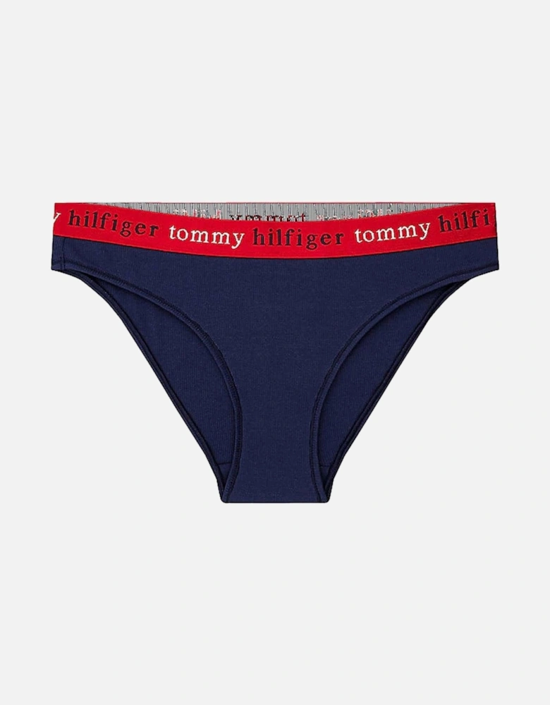 Organic Cotton Bikini Brief, Navy Blazer