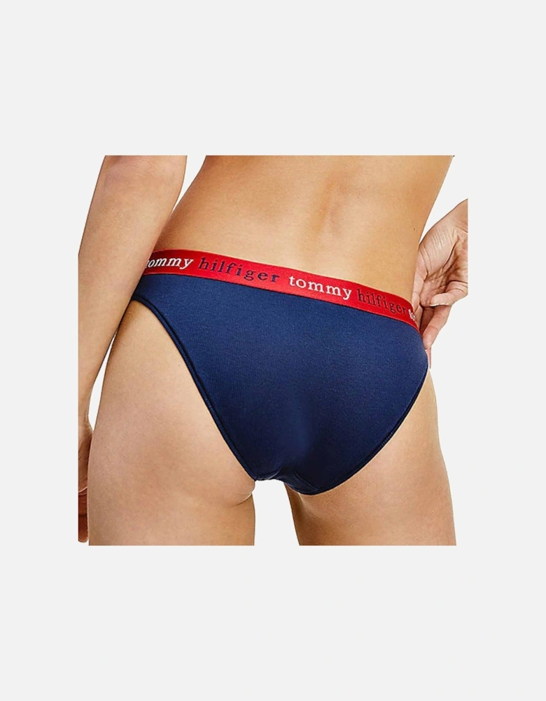 Organic Cotton Bikini Brief, Navy Blazer