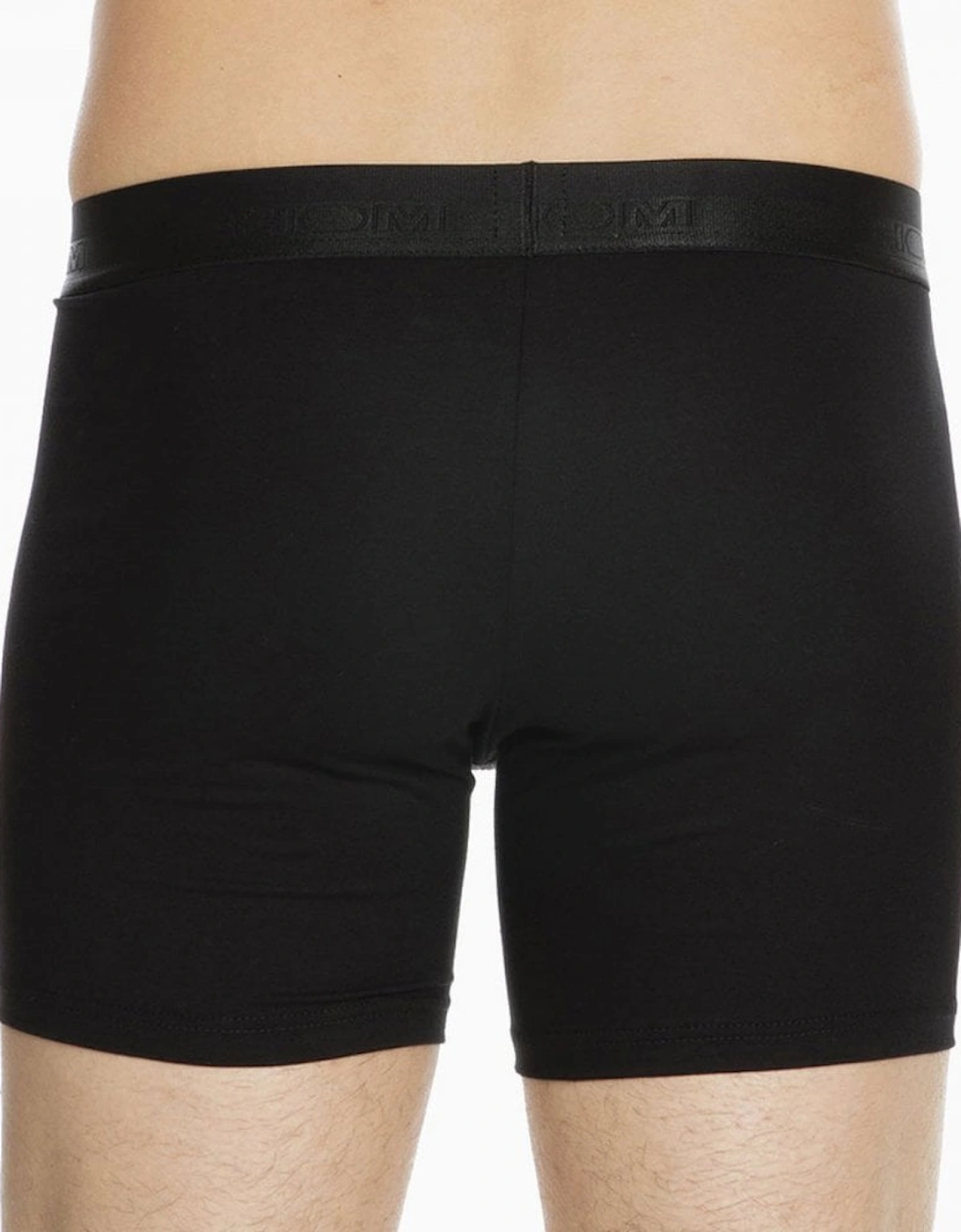 HO1 Premium Cotton Modal Long Boxer Brief, Black