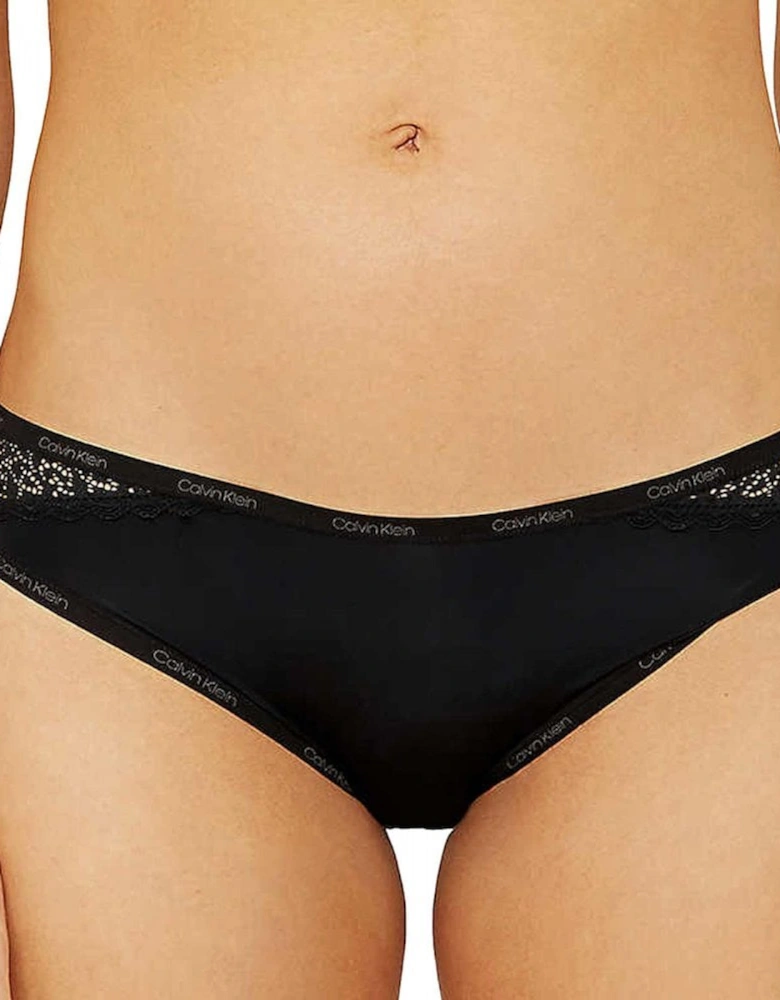 Flirty Lace Bikini Brief, Black