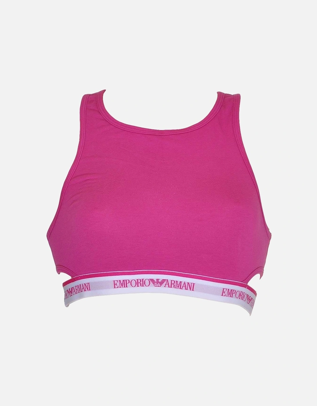 Visibility Stretch Cotton Bralette, Pink, 3 of 2