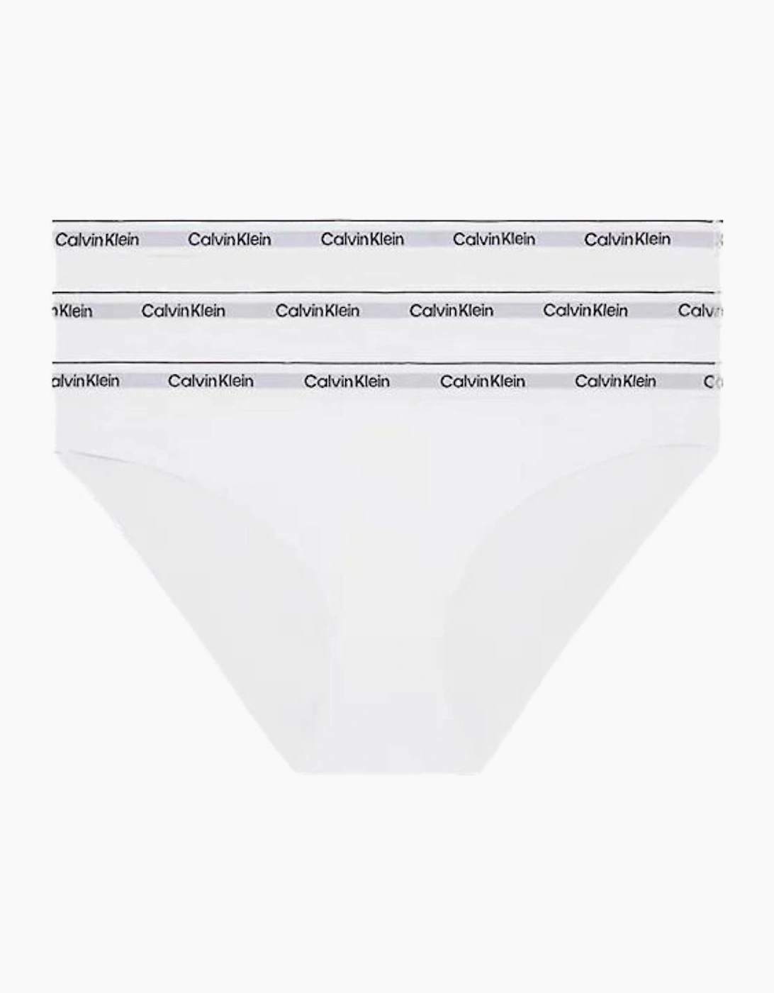 Calvin Klein Women's White 3-Pack Modern Logo Bikini Briefs,  20/32In 3XL