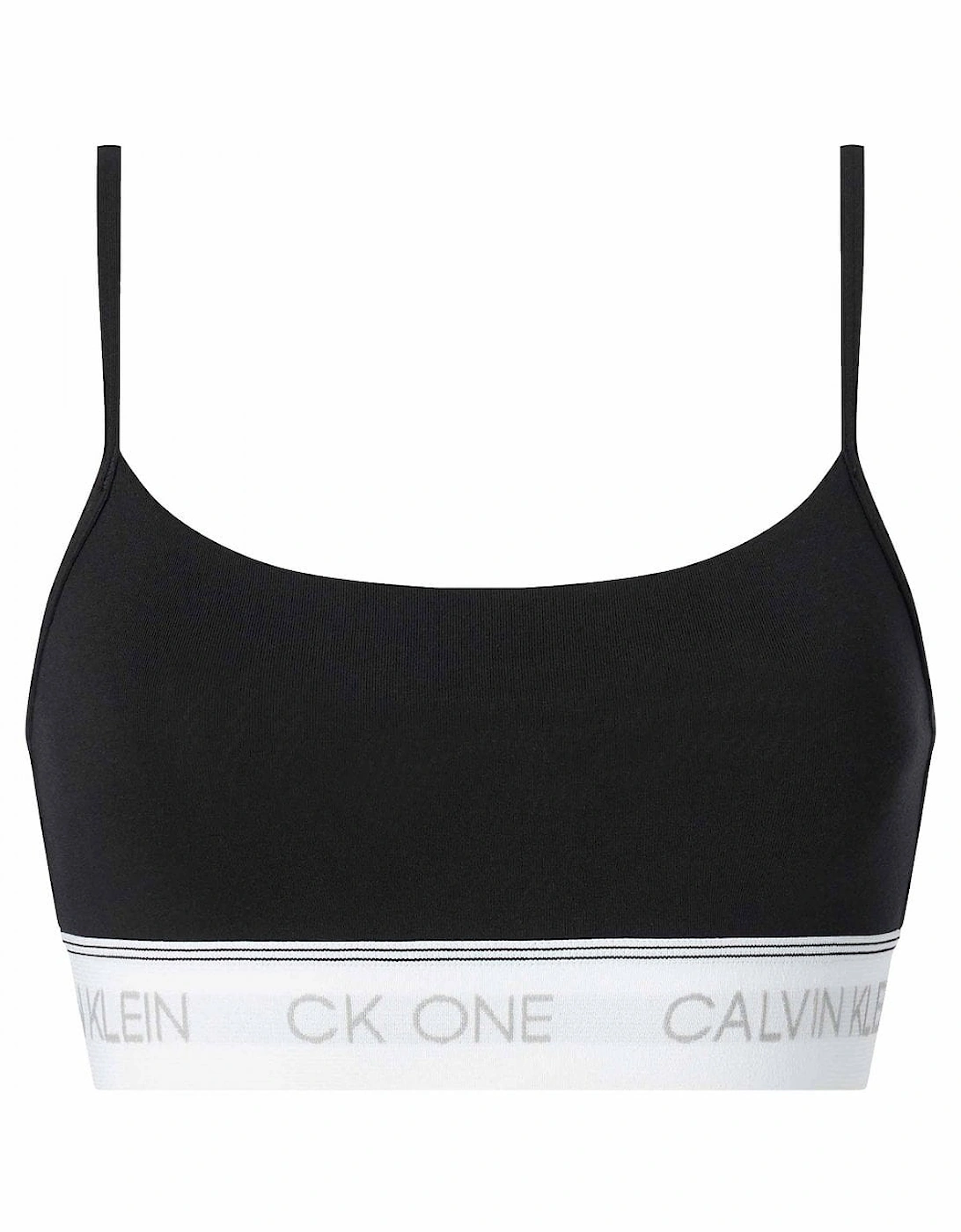 CK One Cotton Modal Blend Unlined Bralette, Black, 4 of 3