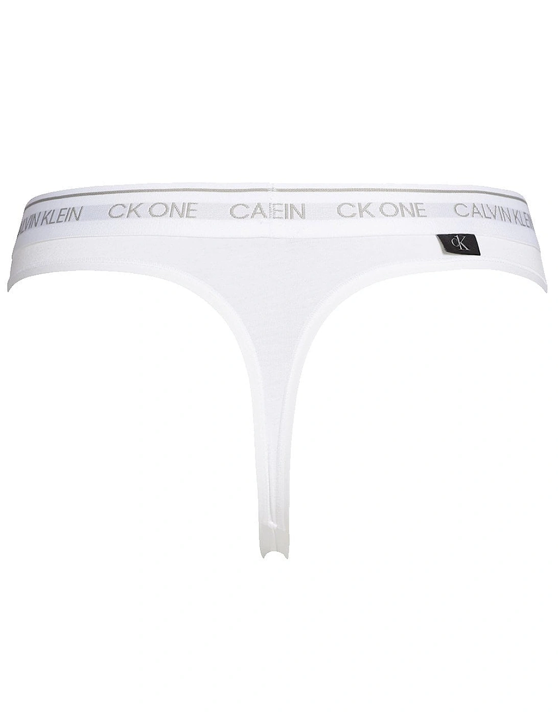 CK One Cotton Modal Blend Thong, White