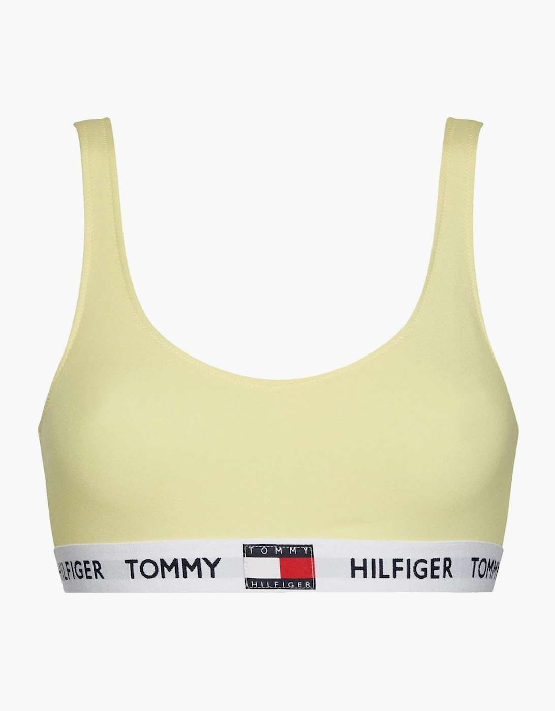 Tommy Hilfiger Women's Yellow Organic Cotton Logo Bralette, Elfin - Size: 14/14