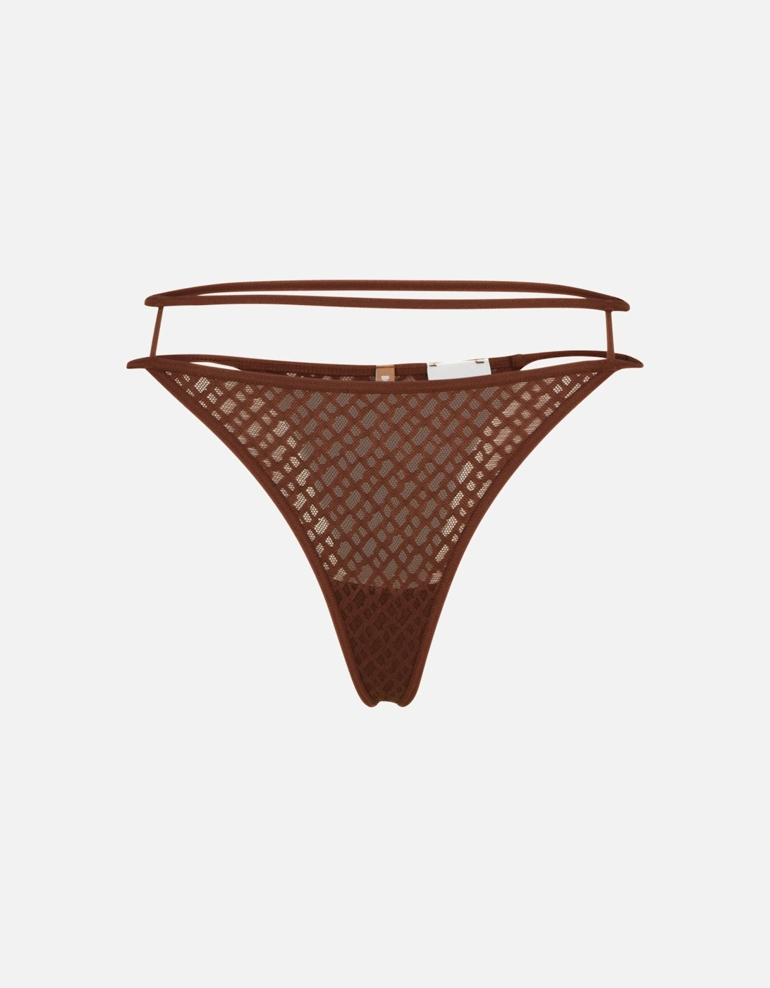 Luxe Lace Thong, Rust/Copper