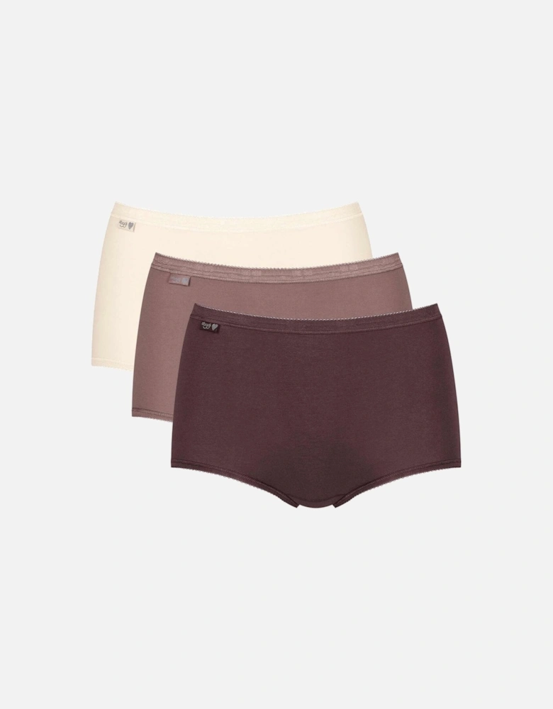 Holiday Edition 3 Pack Maxi Brief, Brown/Light Combination