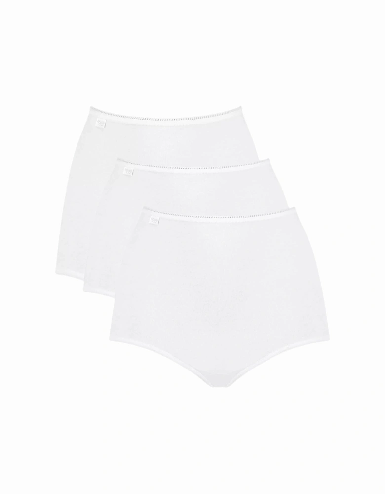 24/7 3-Pack Cotton Maxi Briefs, White